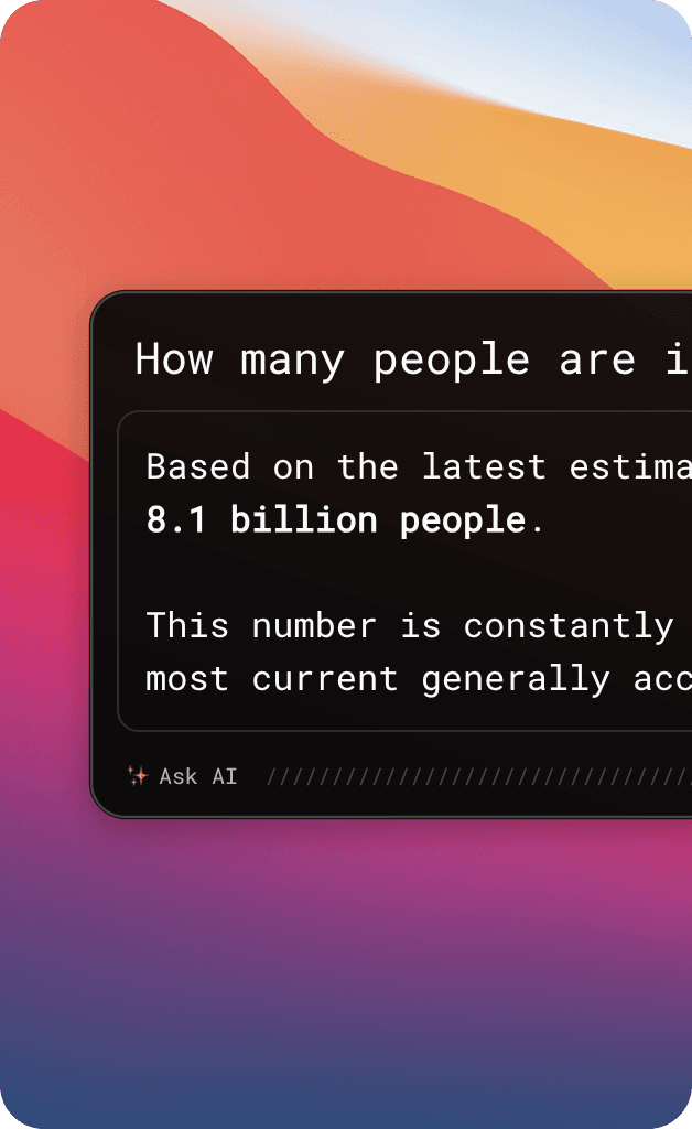 ✨ Ask AI